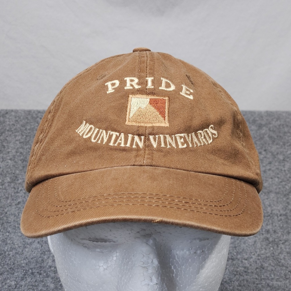 Pride Mountain Vineyards Hat Brown Napa Valley Wine Dad Cap California Old Money